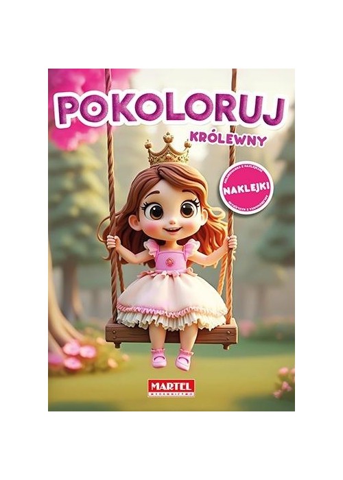 Kolorowanka królewny z naklejkami