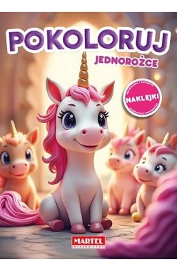 Kolorowanka Pokoloruj jednorożce z naklejkami