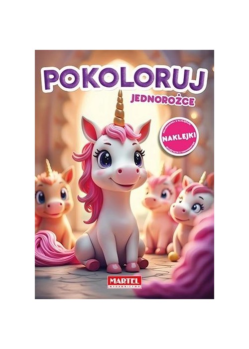 Kolorowanka Pokoloruj jednorożce z naklejkami