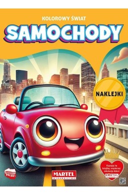 Kolorowanka Kolorowy świat. Samochody z naklejkami