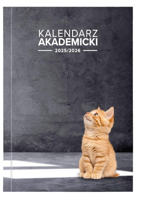 Kalendarz akademicki 2025/2026 A5 tyg. PCV Kot Kalendarz akademicki 2025/2026 A5 tyg. PCV Kot
