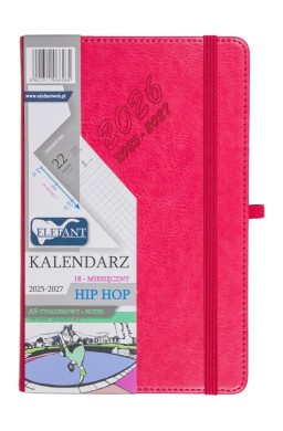 Kalendarz 2025/2027 A5 18M + notes Hip Hop karmaz.