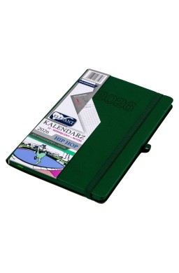 Kalendarz 2026 A5 12M + notes Hip hop zielony