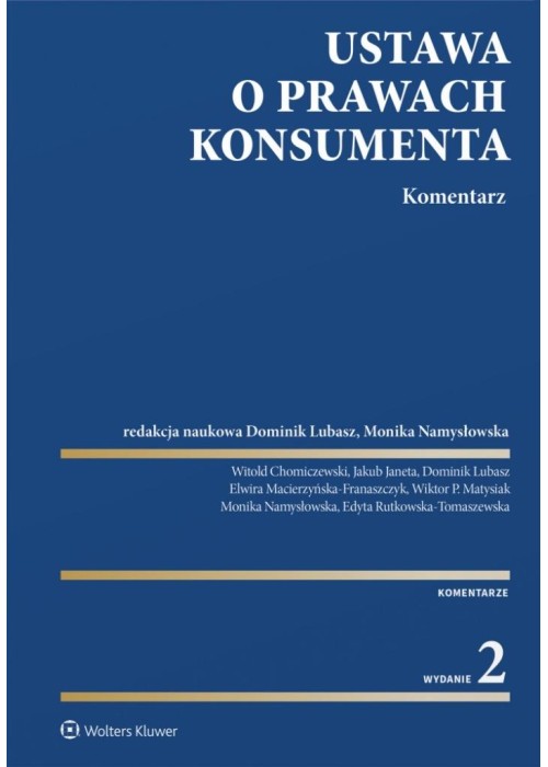 Ustawa o prawach konsumenta. Komentarz w.2