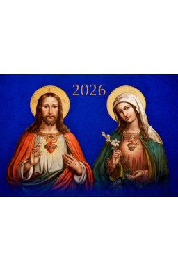 Kalendarz 2026 trójdzielny Najświętsze Serce