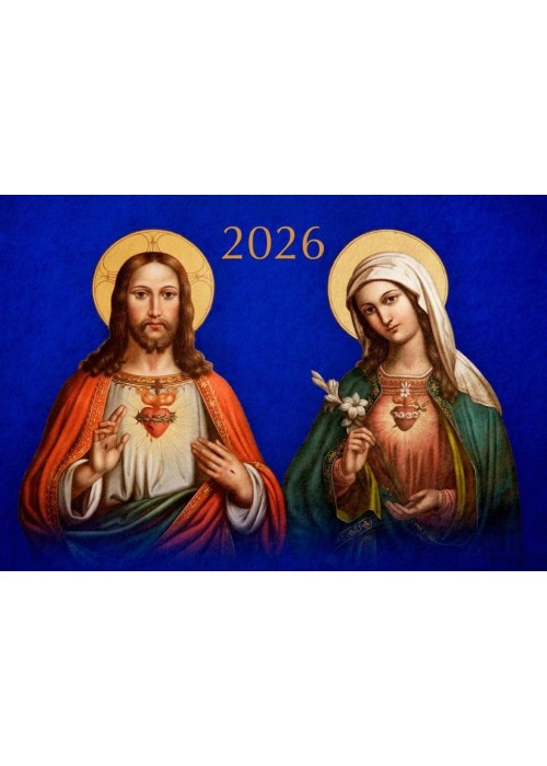 Kalendarz 2026 trójdzielny Najświętsze Serce Kalendarz 2026 trójdzielny Najświętsze Serce