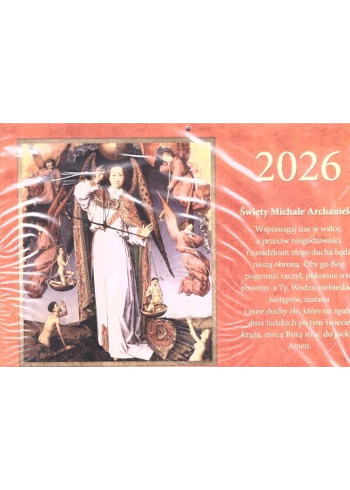 Kalendarz 2026 trójdzielny Śwqięty Michale Kalendarz 2026 trójdzielny Śwqięty Michale