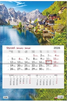 Kalendarz 2026 jednodzielny Miasteczko