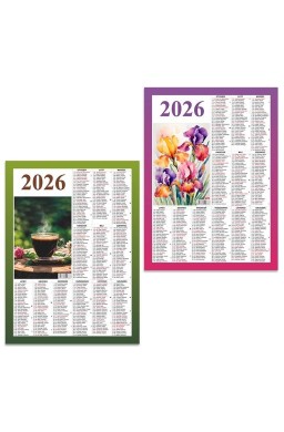 Kalendarz 2026 plakietka MIX
