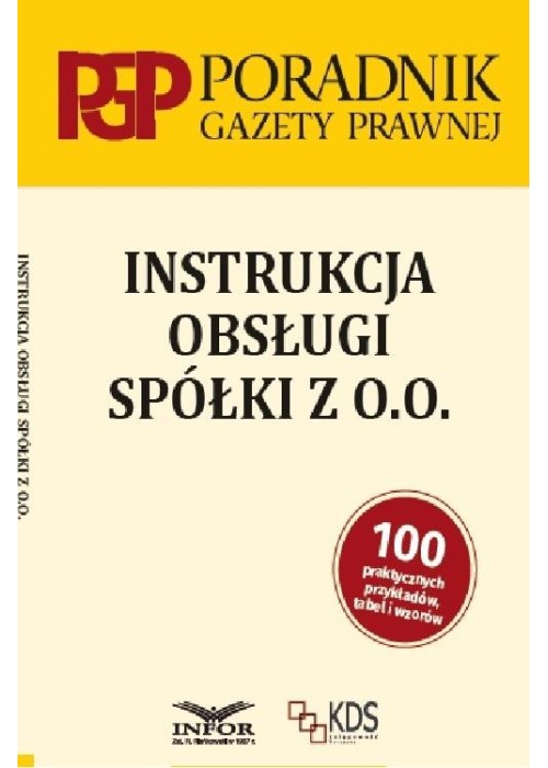 Instrukcja obsługi Spółki z o.o.