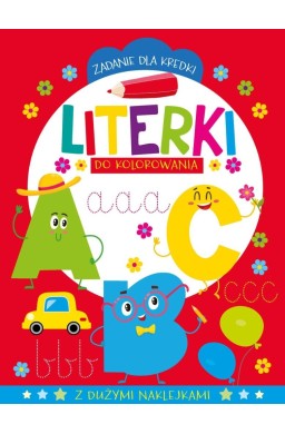Zadanie dla kredki. Literki do kolorowania