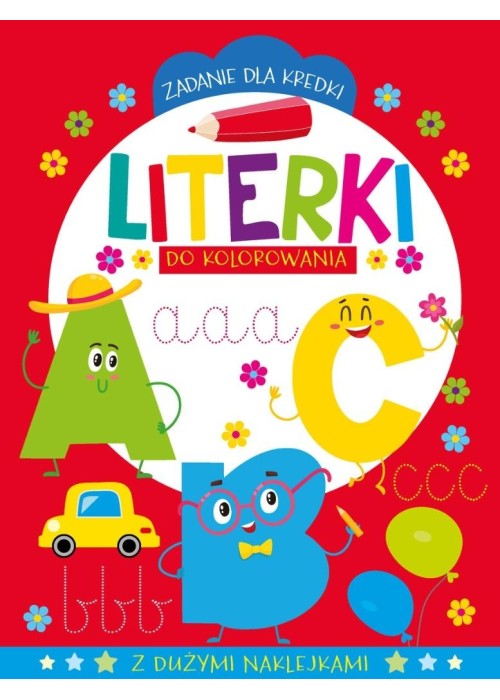 Zadanie dla kredki. Literki do kolorowania