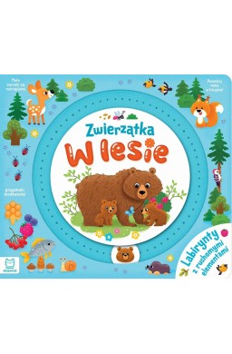 Zwierzątka w lesie. Labirynty z ruchomymi elemen.