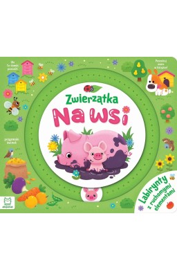 Zwierzątka na wsi. Labirynty z ruchomymi elemen.