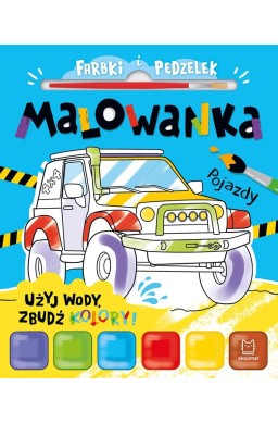 Farbki i pędzelek. Malowanka. Użyj wody, zbudź...