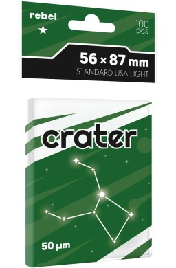 Koszulki Crater Light 56x87mm 100szt REBEL