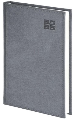 Kalendarz 2026 A4 dzienny Aluminium srebrny