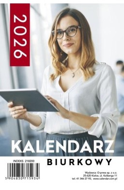 Kalendarz 2026 A5 biurkowy tygodniowy