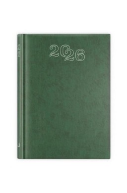 Kalendarz 2026 A5 dzienny standard zielony