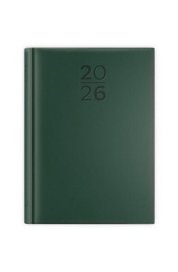 Kalendarz 2026 A5 dzienny print zielony