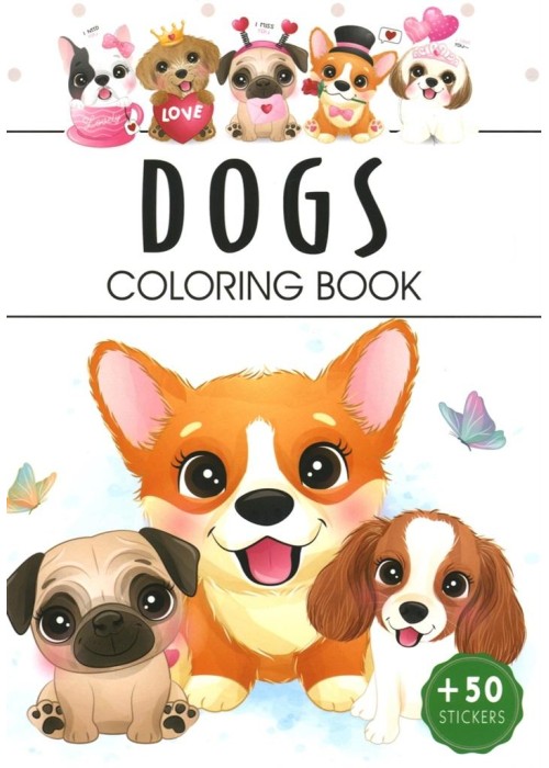 Dogs. Coloring book