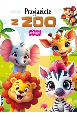 Kolorowanka z naklejkami - Przyjaciele z zoo
