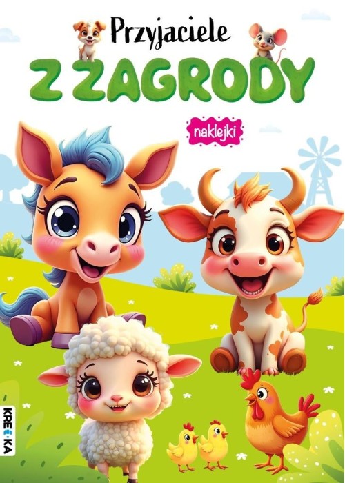 Kolorowanka z naklejkami - Przyjaciele z zagrody