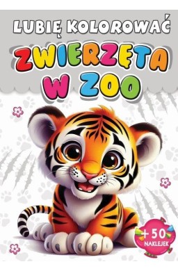 Kolorowanka Zwierzęta w zoo + 50 naklejek