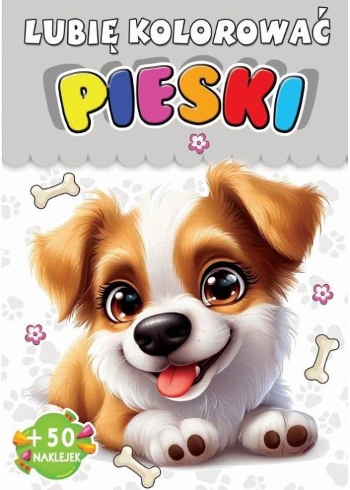 Kolorowanka Pieski + 50 naklejek Kolorowanka Pieski + 50 naklejek