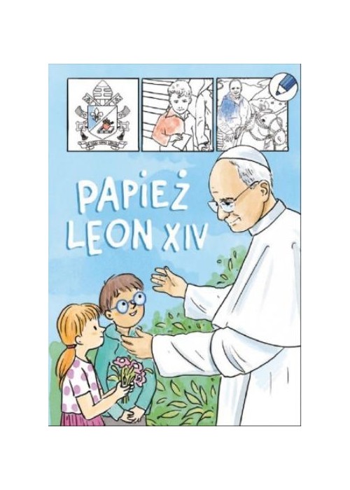 Papież Leon XIV - kolorowanka