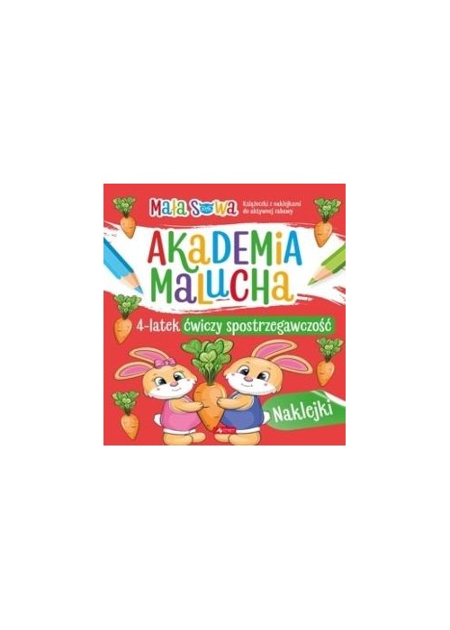 Akademia malucha. 4latek ćwiczy spostrzegawczość Akademia malucha. 4latek ćwiczy spostrzegawczość