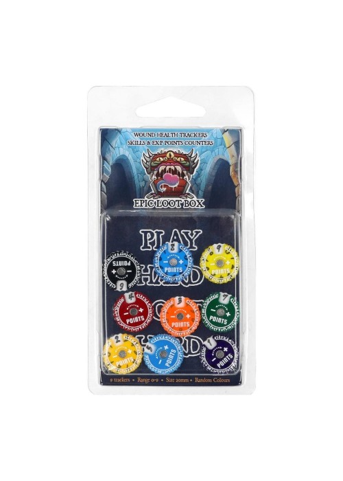 Trackers Counters Range 0-9 20mm Random Colours