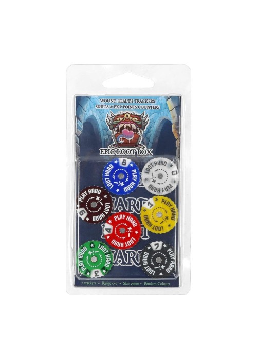 Trackers Counters Range 0-9 25mm Random Colours