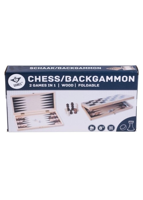 Szachy Backgammon drewniane