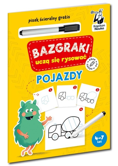 Kapitan Nauka. Bazgraki uczą się rysować. Pojazdy