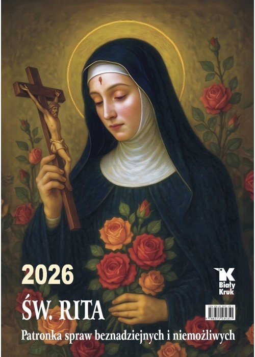 Kalendarz 2026 ścienny Św. Rita
