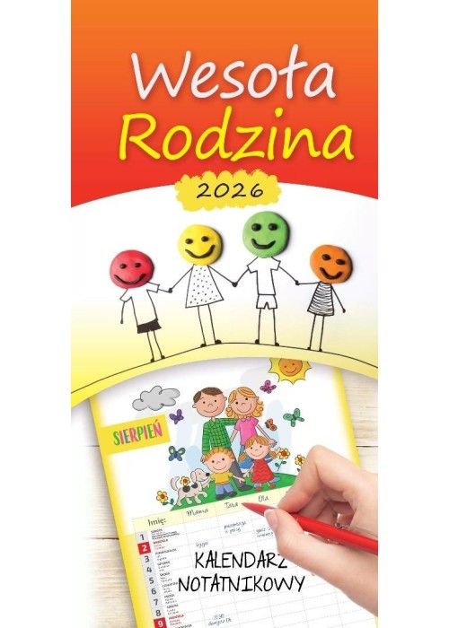 Kalendarz 2026 terminarz rodzinny Wesoła rodzina Kalendarz 2026 terminarz rodzinny Wesoła rodzina