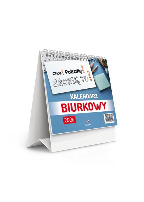 Kalendarz 2026 biurkowy stojący kwadrat 15x15cm