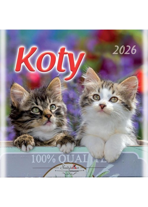 Kalendarz 2026 wieloplanszowy 33x33cm Koty Kalendarz 2026 wieloplanszowy 33x33cm Koty