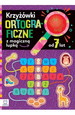 Krzyżówki ortograficzne z magiczną lupką od 7 lat