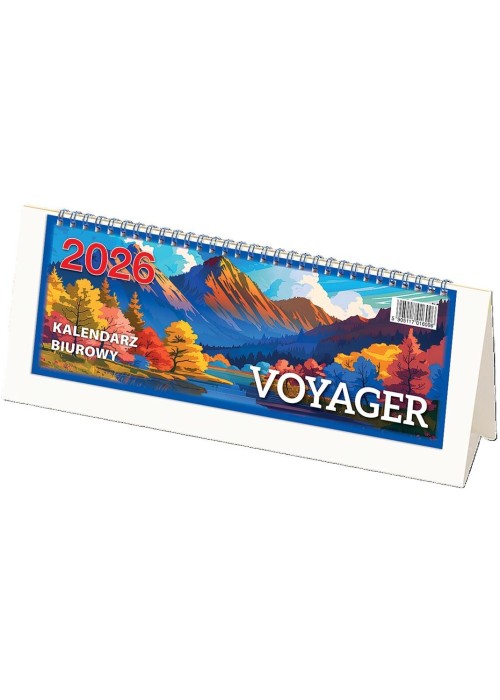 Kalendarz 2026 biurowy Voyager - biały