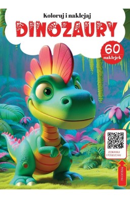Dinozaury - kolorowanka z kodem QR