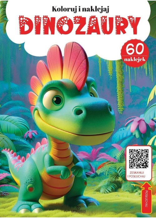 Dinozaury - kolorowanka z kodem QR