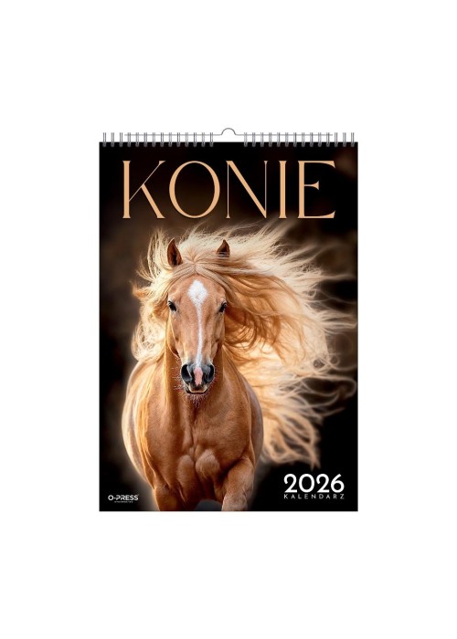Kalendarz 2026 A3 wieloplanszowy Konie