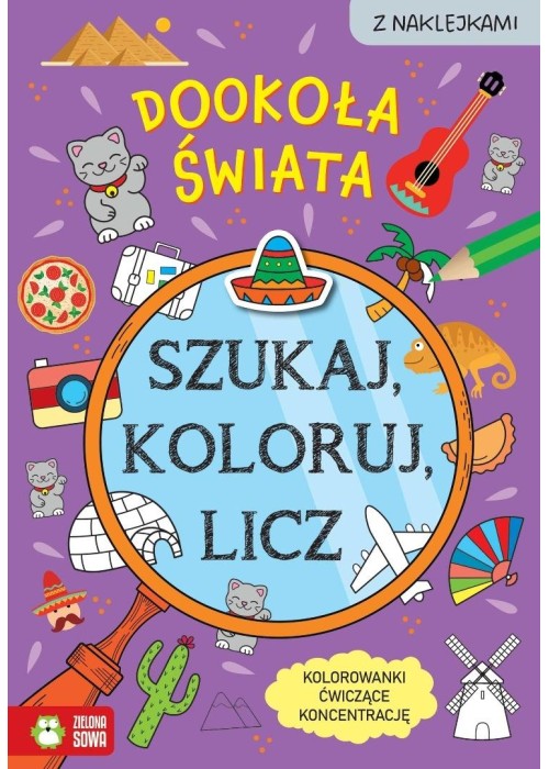 Szukaj, koloruj i licz. Dookoła świata