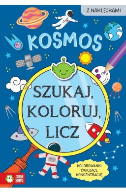 Szukaj, koloruj i licz. Kosmos