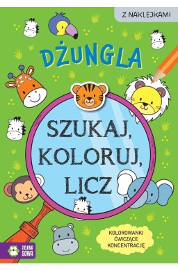 Szukaj, koloruj i licz. Dżungla