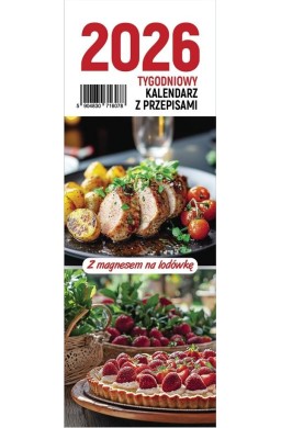 Kalendarz 2026 na lodówkę tygodniowy z przepisami
