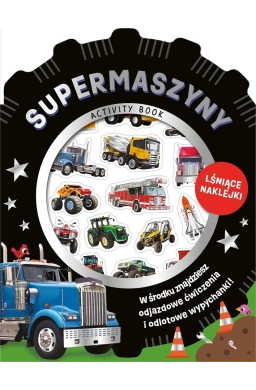 Wypukłe naklejki metaliczne. Supermaszyny