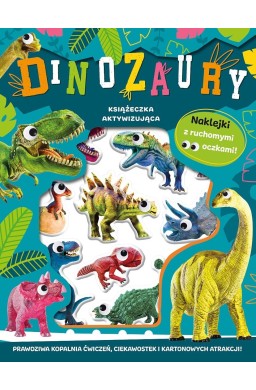 Wypukłe naklejki z ruchomymi oczkami. Dinozaury